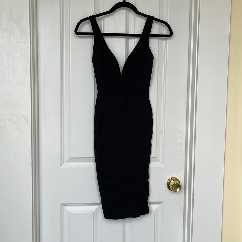 Lulu’s Double Strap Little Black Dress
